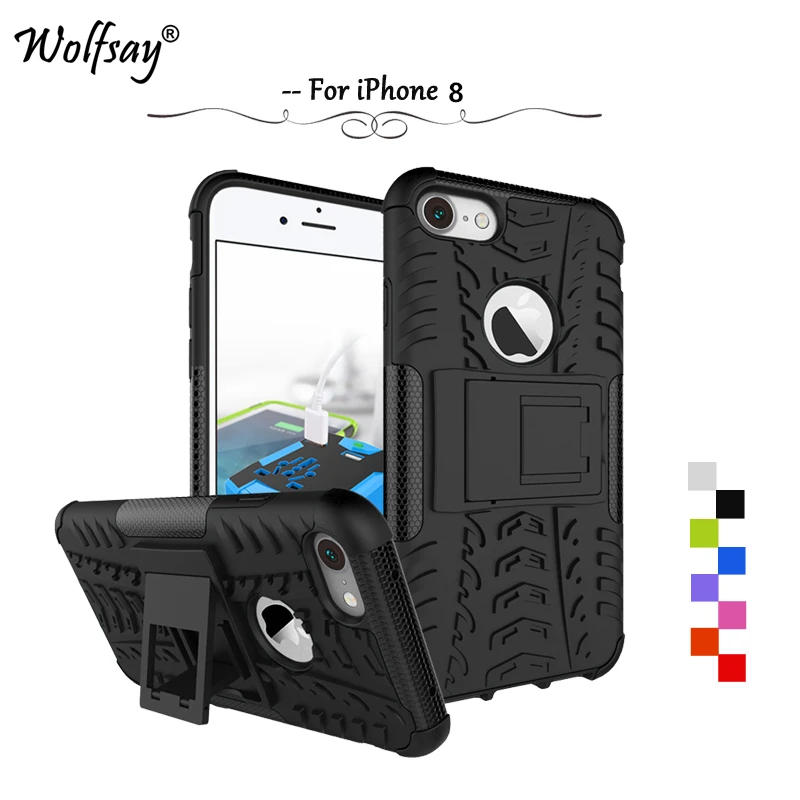 sFor Cover iPhone 8 Case Tough Impact Phone Case Heavy Duty Armor Rubber Fundas For Case iPhone 8 Cover for Apple iPhone 8