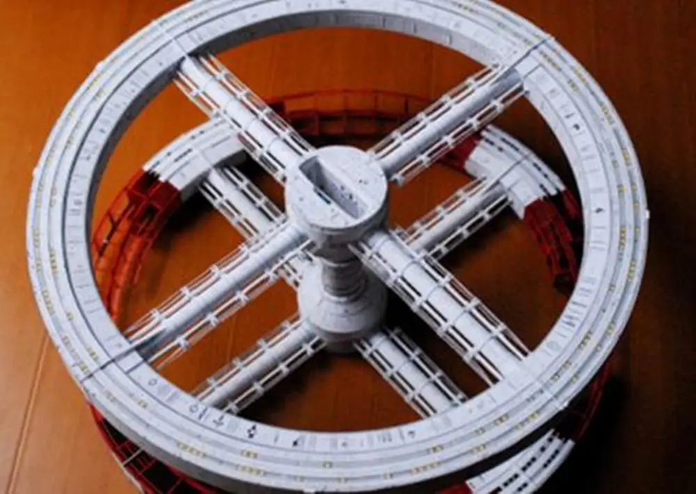Высококачественная пленка 2001: космическая Одиссея станция набор 3D бумажных