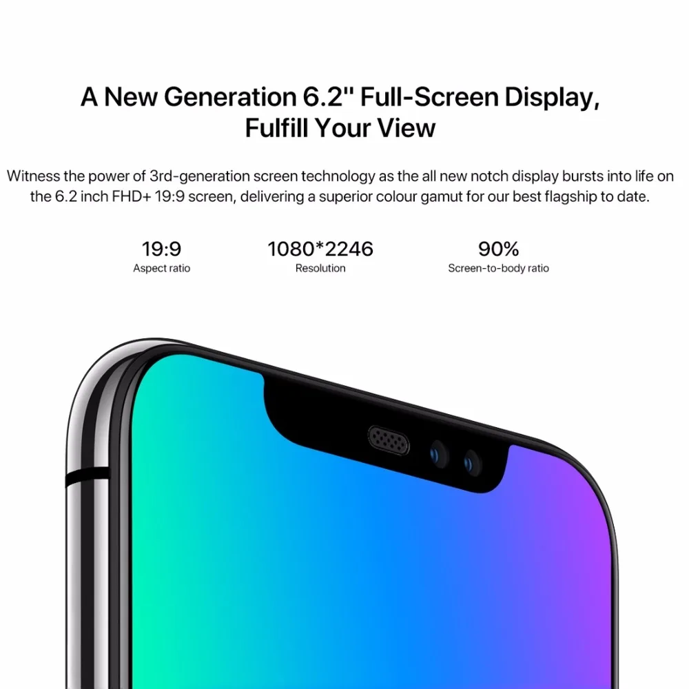 UMIDIGI Z2 Pro Android 8.1 Helio P60 Octa core Smartphone 6.2\
