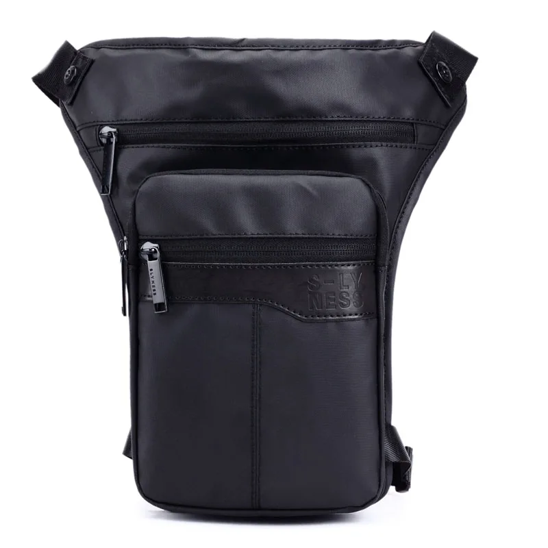 High quality Men Waterproof Oxford Ride Leg Bag Drop Fanny Waist Bags