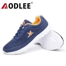 AODLEE 2019 Sneakers Men Summer Shoes Plus Size 45 Comfortable Men Casual Shoes Mesh Breathable Loafers Slip-on Footwear Male