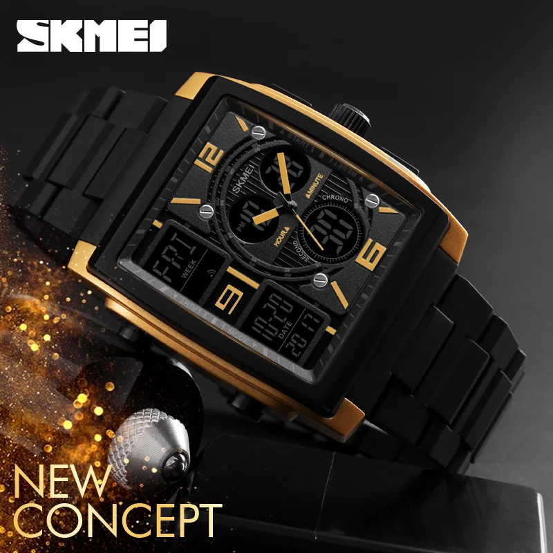 

SKEMI 2017 Sport Watch Men Top Brand Luxury Military Watch Clock Male LED Digital Quartz Wrist Watches Men's Relogio Masculino