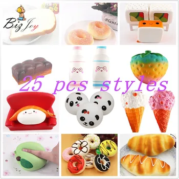 

Jumbo Squishy Antistress 1PCS 25Styles Kawaii Scented Fruit Food Soft Slow Rising Anxiety Reliever Compression Kids Play Toys