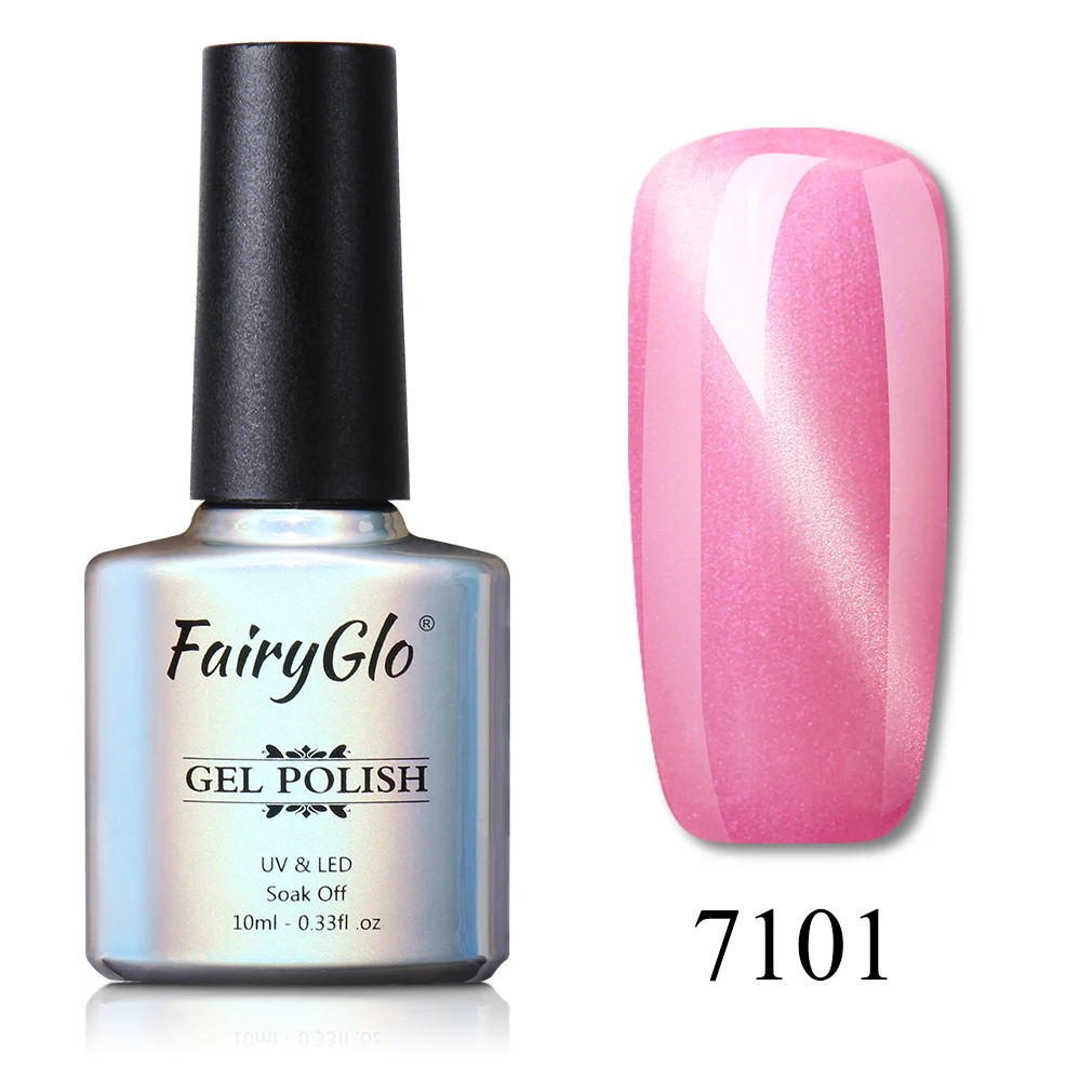 FairyGlo, 10 мл, гель для ногтей, замачиваемый, УФ, светодиодный, кошачий глаз, Гель-лак для ногтей, магнит, гибридный лак, лаковый гель для ногтей, тиснение, эмалированные чернила - Цвет: BKMY7101