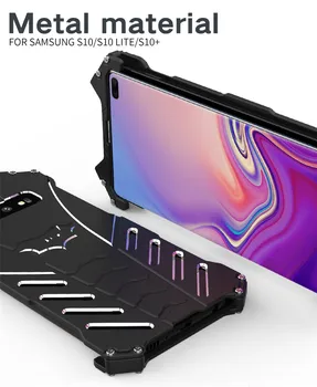 

For Samsung galaxy s10 Case R-JUST Batman Luxury Aluminium Metal Case For Samsung s10 lite Phone Cover Coque s10 plus s9 s8 plus