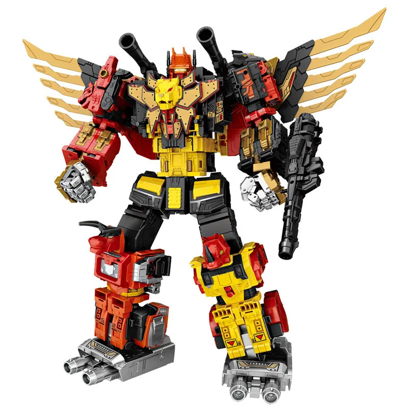 

Wei jiang Newest 5 IN 1 45cm Predaking toys boy Anime Transformation Action Figure Movie KO G1 Dinosaur Robot Model kid Toy GIFT
