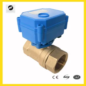 

CWX-15 3/4'' DN20 electric shuf off ball valve DC12v motorized with two wires CR01 for water treatment,water leak,water heater