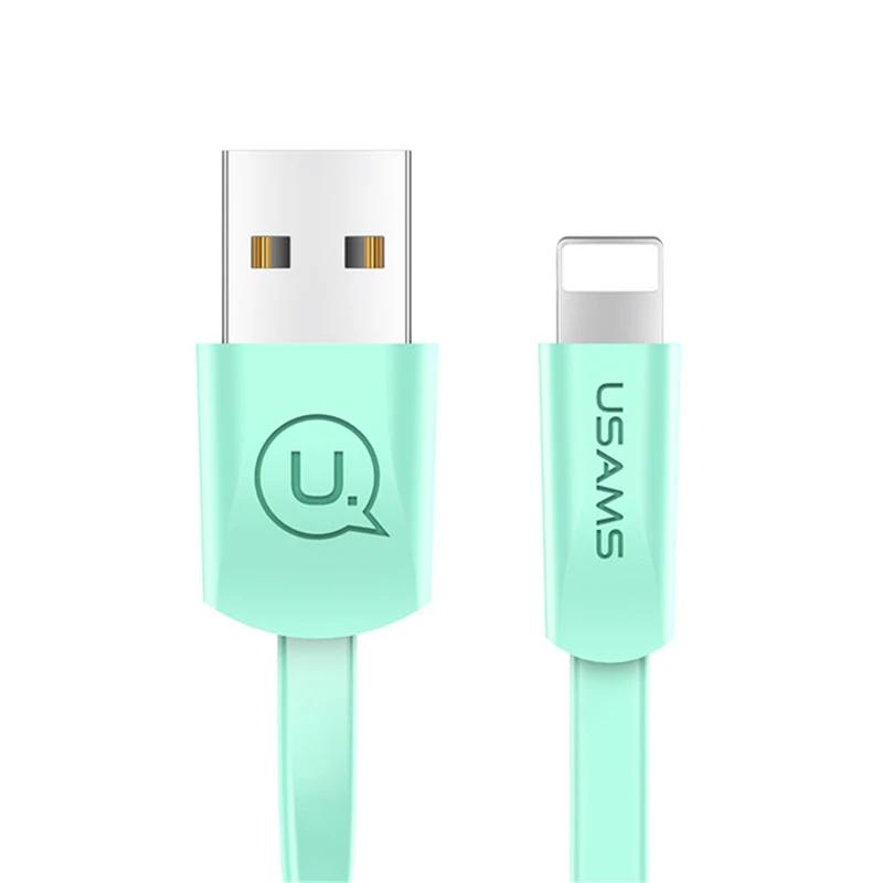 Плоский usb кабель для синхронизации данных и зарядки iPhone X XS MAX XR 6S 6 7 8 Plus 5S 5C 5 SE iPad