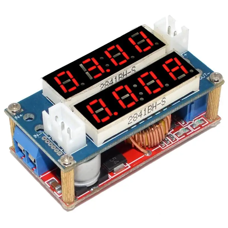 

New 5A Constant Amp& Volt LED Driver Li-on Battery Charger Module with Amp&Voltmeter Power Adjustable Free Shipping 12002795
