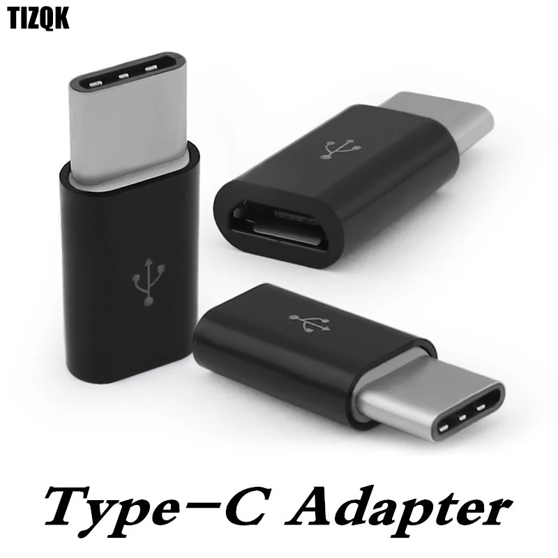 TIZQK Micro USB Female To Type-C Male Cable 3.1 Converter Adapter For Huawei Macbook Otg Data Charging Charger | Мобильные телефоны