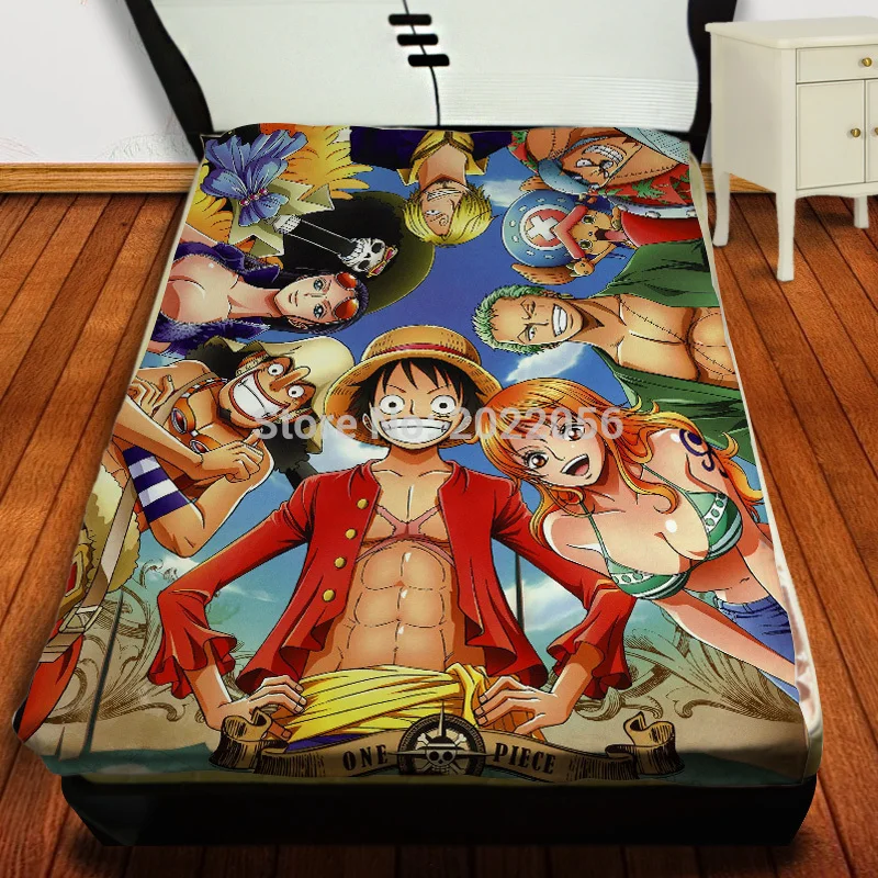 

Free Shipping Anime Manga One Piece Throw Blanket 011