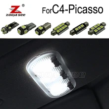 Идеальные белые светодиодные с Canbus лампочка интерьерный Купол Карта светильник комплект для Citroen аксессуары для C4 Picasso для C4 Grand Picasso(2007
