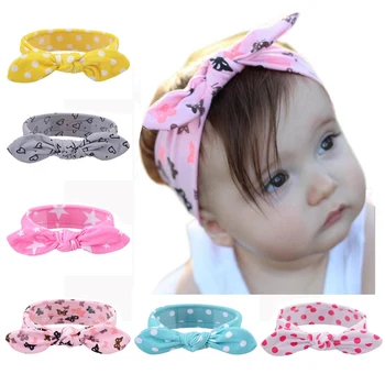

6PC/set Soft Kids Hairband Turban Knitted Knot Headband Headwear Hair Band Accessory A16