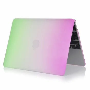 

2015 Rainbow Laptop PC Plastic Shell Full Protective Case For Macbook 12 inch Cover Hot Sale Free Shippipng