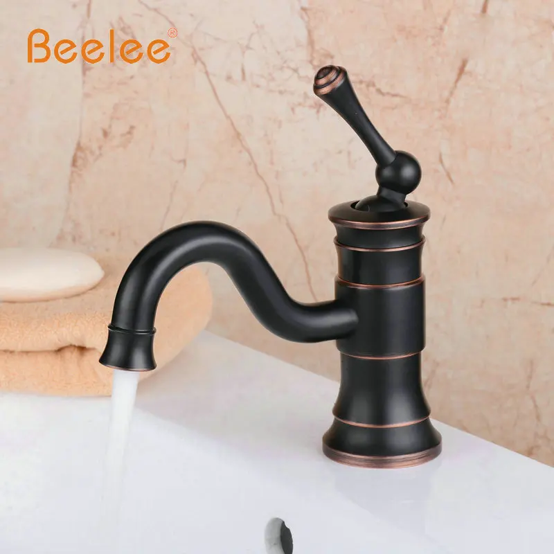 

Beelee BL6051B Bathroom Faucet Single Handle Basin Sink Mixer Tap,Oil Rubbed Bronze Lavatory Faucets  Bathroom Sink Faucet