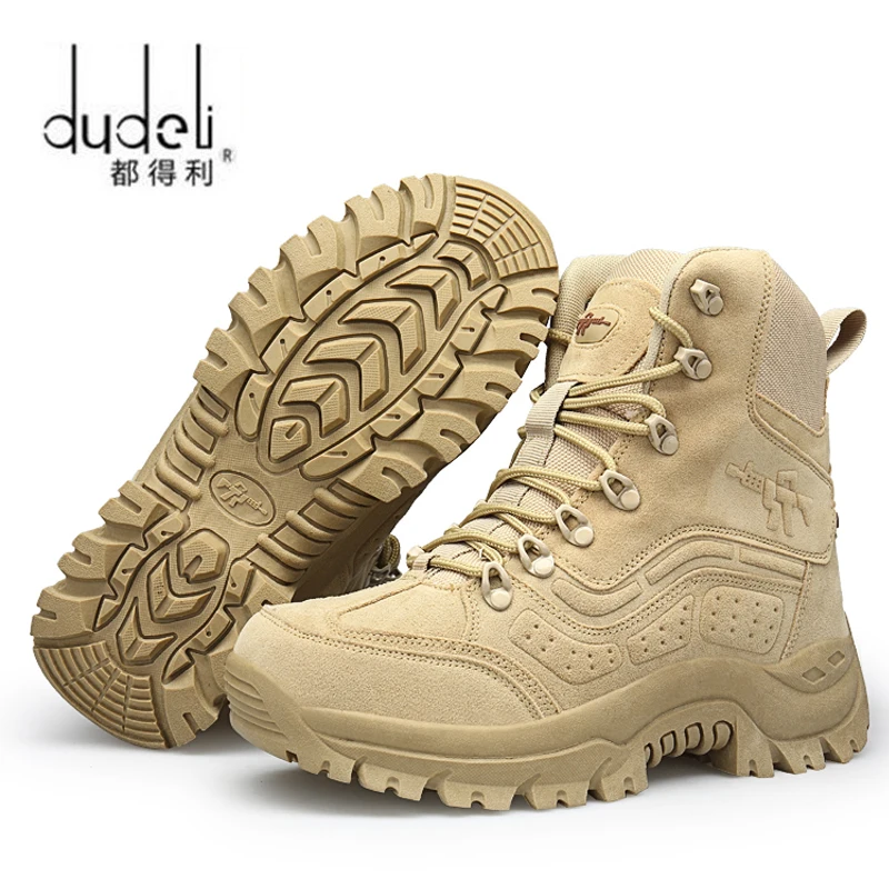 DUDELI/тактические военные армейские ботинки; мужские ботинки из натуральной кожи; американские армейские ботинки для охоты, Походов, Кемпинга, альпинизма; зимние черные ботинки