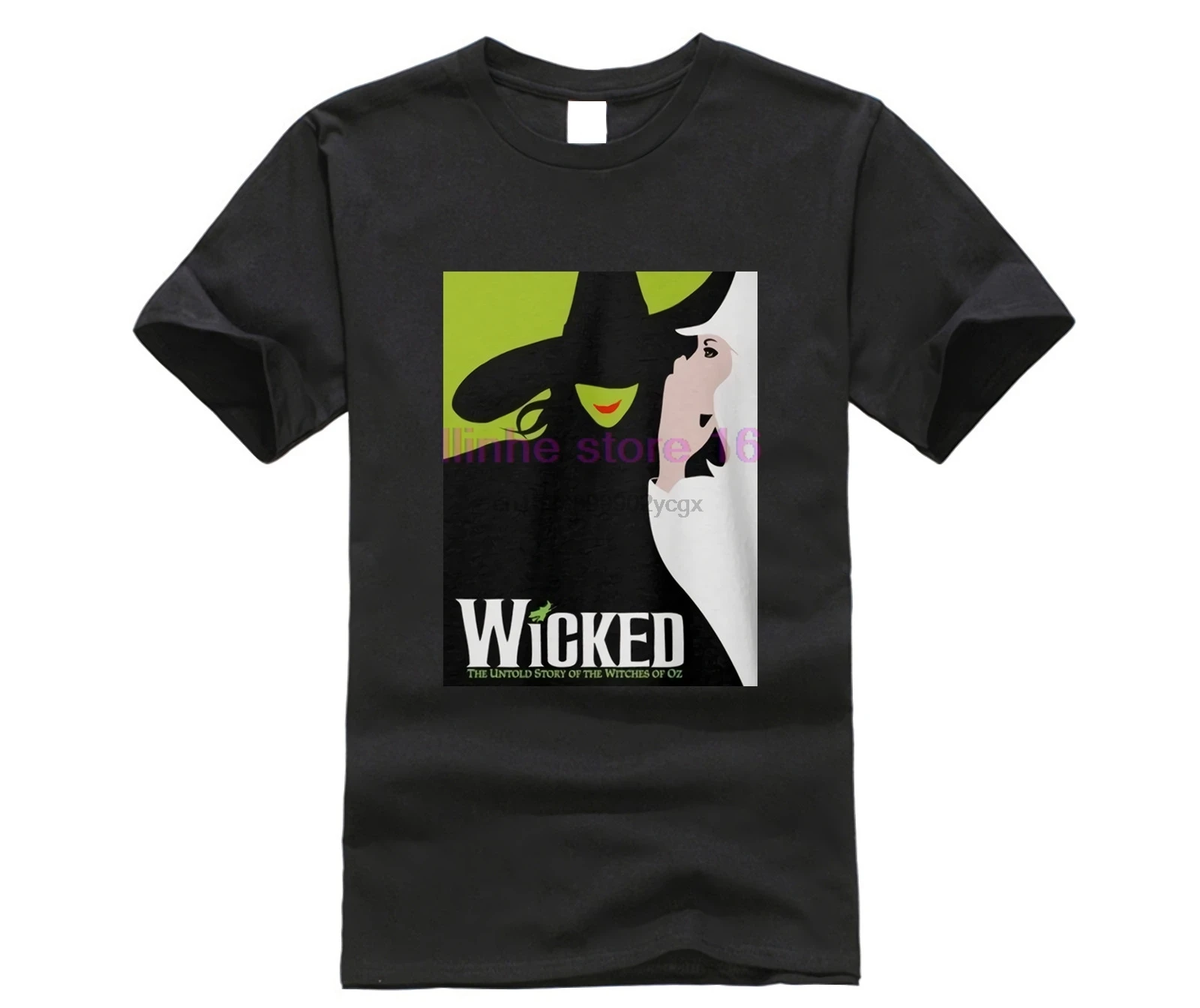 Wicked Broadway Musical Men Fashion Graphic Tee T shirt Wicked Broadway Musical Men Fashion Graphic Tee T shirt