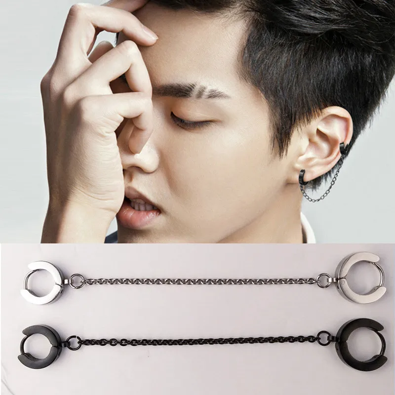 1pcs KPOP Winner black BTS Bangtang Boys Jin V earrings Jungkook Suga