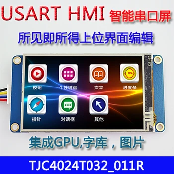 

3.2" TFT LCD Module Display Basic HMI Intelligent Smart USART UART Serial Touch Panel 400 x 240