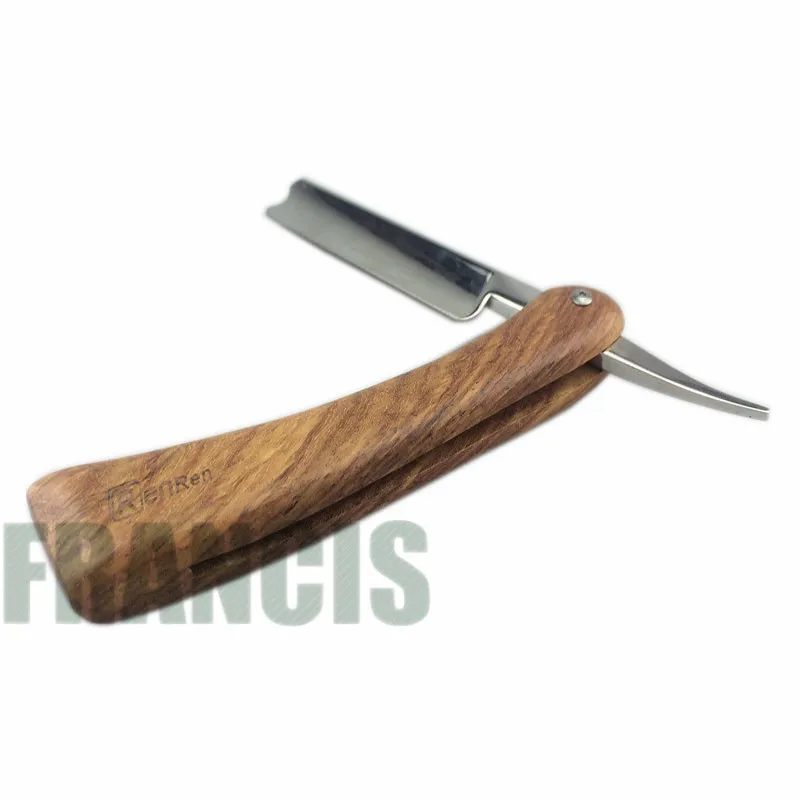 Special Offer 440C Steel Straight Razor Men Shaving Rose Wood Handle