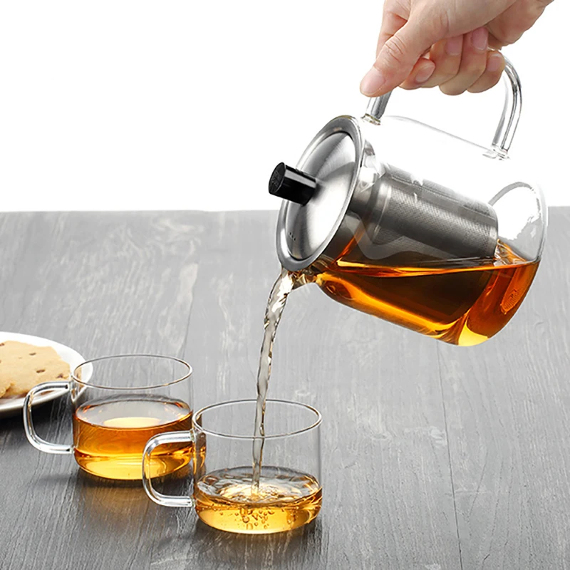 ZGJGZ Samdoyo High Borosilicate Glass Tea Set Teapot Infuser Modern Tea