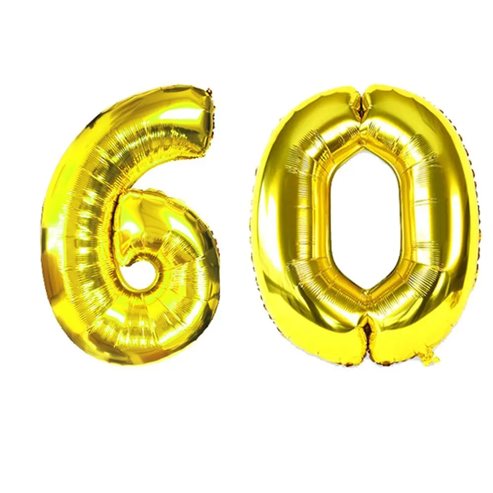 60th Birthday Decorations, Balloon Banner02