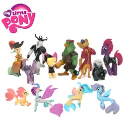 12 шт. 3-7 см My Little Pony игрушки мини пони ПВХ фигурки Набор Радуга Дэш Спайк Дракон Dj Pon-3 Tempest игрушка "тень" игрушка