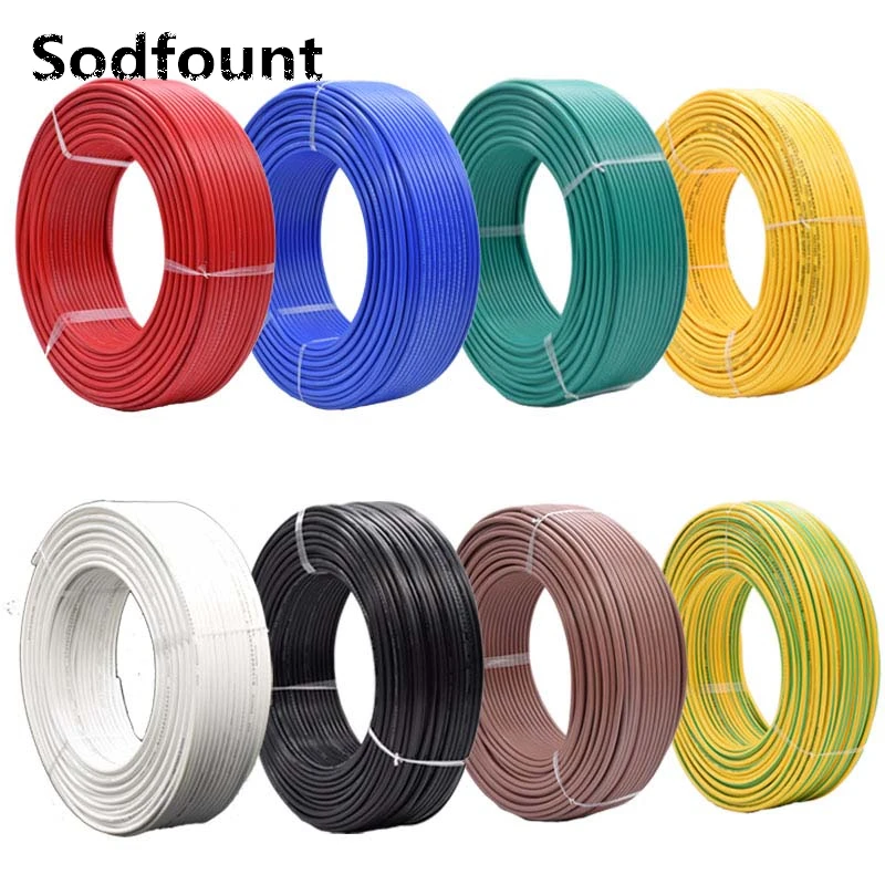 

10 meters/lot RV wire 0.3-0.5mm Square Multi-strand Flexible Stranded Cord Electrical and Electronic Equipment Copper Wire DIY