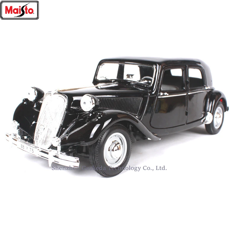 Классическая модель автомобиля Maisto 1:18 1952 Citroen 15CV из сплава в стиле ретро