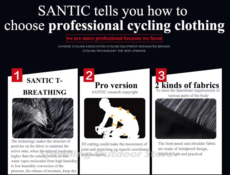 Santic Vélo Для мужчин с длинным рукавом Термальность флис теплый велосипед куртка Костюмы велосипед Низ пальто Майо ciclismo Ropa
