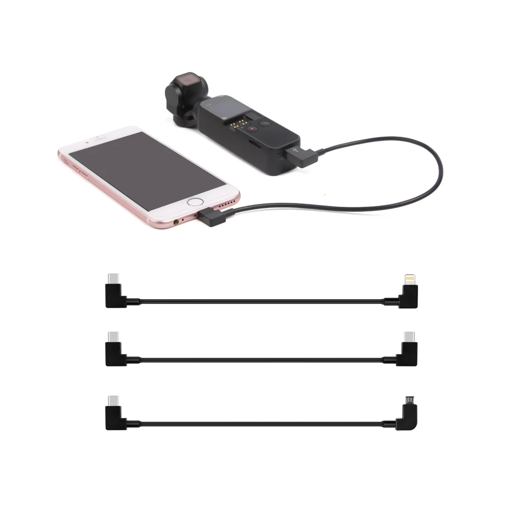 

Connect Cable Type-C to Type-C / Micro-USB / IOS for DJI OSMO Pocket Osmo Action Conversion Data Line Accessories Expansion Kit