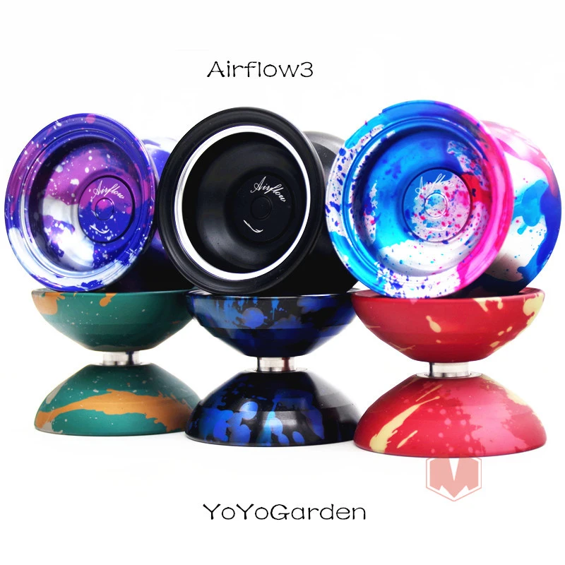 YoYo Garden Airflow3 YOYO limited edition Металлические игрушки для профессионалов с дополнительными аксессуары для йо-йо и 10 шт. йо-йо на нитке