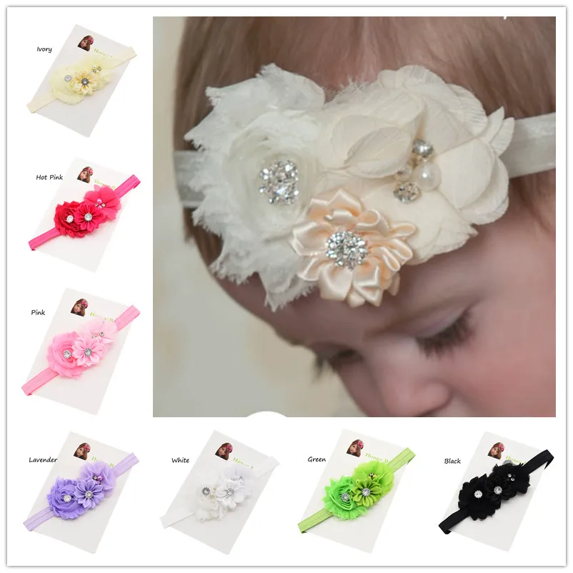 1PCS Hair Bows Baptism Headband Christmas Gift newborn photo props hair