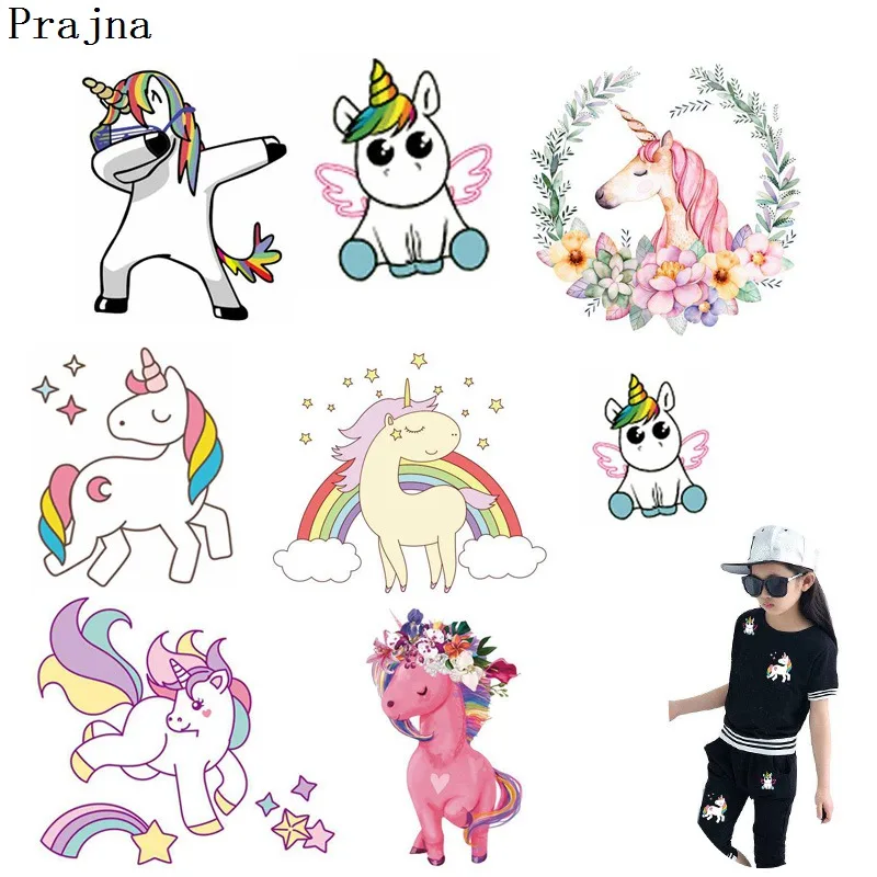 

Prajna Unicorn Patches Unicorn Rainbow Iron Transfer Unicorn Are Real Heat Transfer Kids Clothes Accessories Patches For Baby