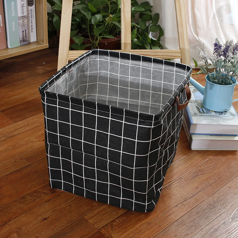 Kids Toy Storage Box Clothes Storage Box Cotton Linen Desktop