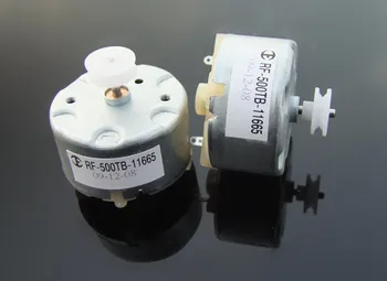 

1pcs Quiet 3-9V DC 500 Solar motor For Toy car bubble machine alarm lights motor With plastic pulley