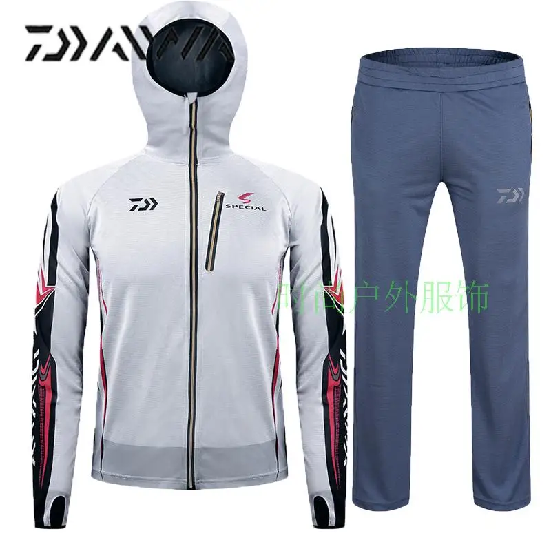 

2017 DAIWA NEW Fishing clothes suit Sunscreen Bamboo charcoal material Anti mosquito Breathable DAIWAS summer DAWA Free shipping