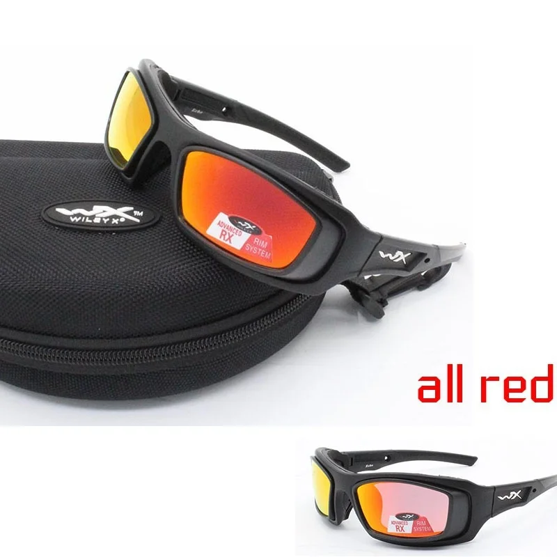 men's Polarized Cycling Wiley X SunGlasses Mountain Bike Goggles 4 Lens Cycling Eyewear Bicycle Sunglasses Cycling Glasses