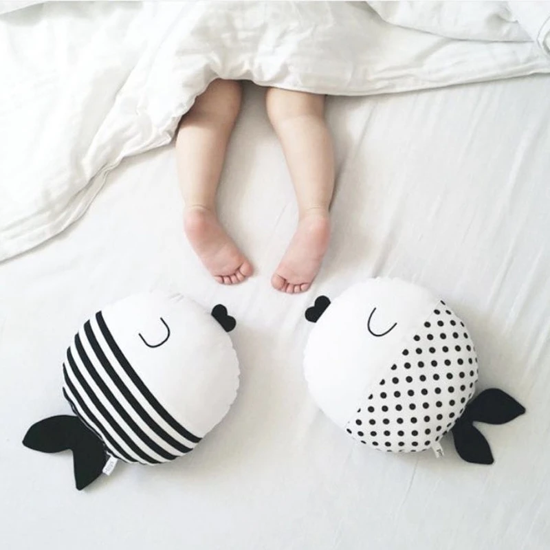 Маленькая подушка-рыба Подушка Детская комфортная подушка со спящей куклой плюшевая фигурка рыбы для детей подарок