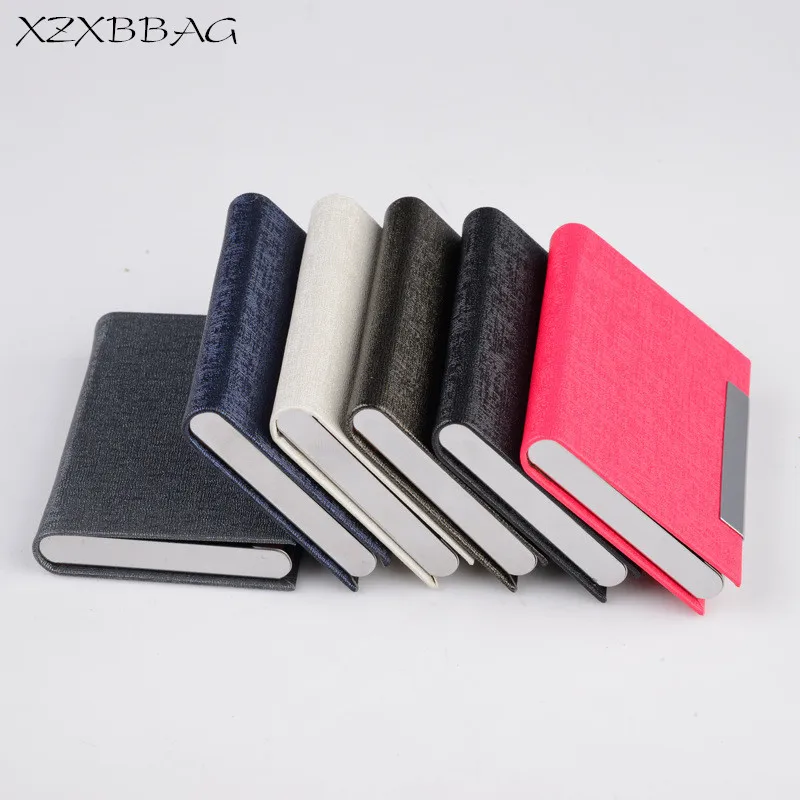 XZXBBAG, металлический, высококачественный, из нержавеющей стали, ID, кредитный держатель для карт, унисекс, чехол для банковских карт, мужской, бизнес, имя, карта, коробка, XB091