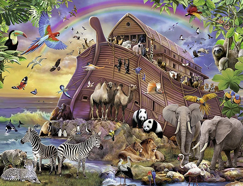 

5d Diamond Embroidery Animal Rainbow Crystal Cross Stitch Full Square Diamond Painting DIY Sticker Decor Paintings