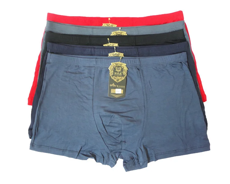 

New Arrival Men Boxer Underwear Plus Size Noble Bamboo Underwear XL XXL XXXL XXXXL Size Flat Feet Panties Free Shipping