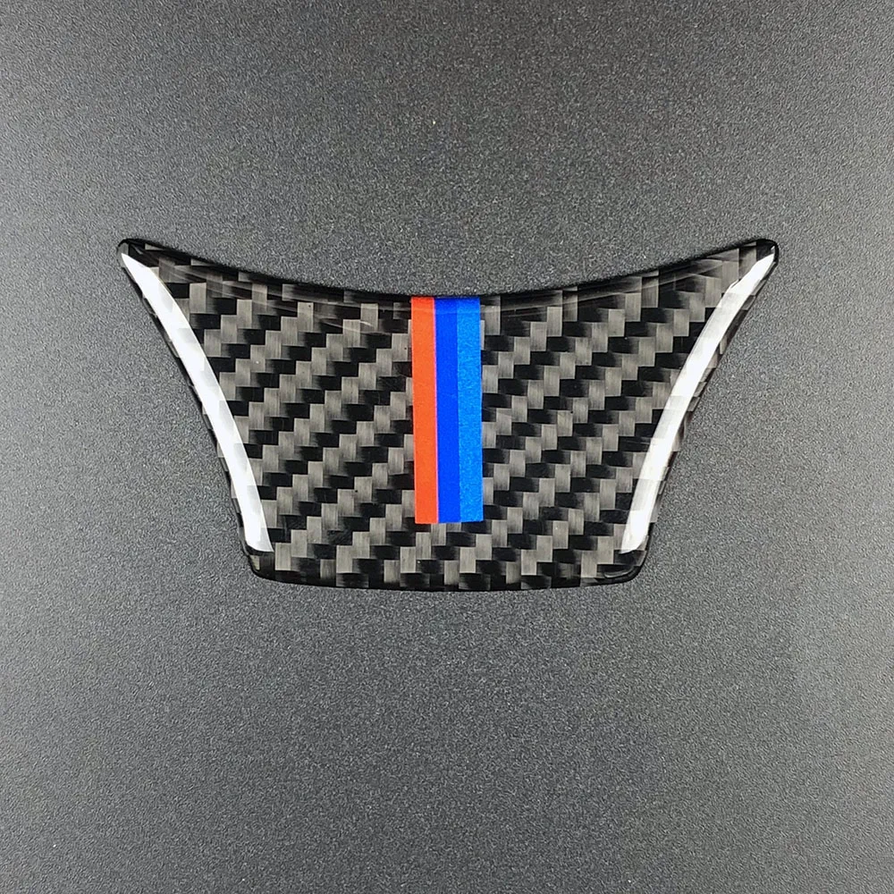 For bmw F10 F01 F07 5 series 7 Car Styling Accessories Carbon Fiber Steering Wheel Sticker M stripe Emblem 3D | Автомобили и