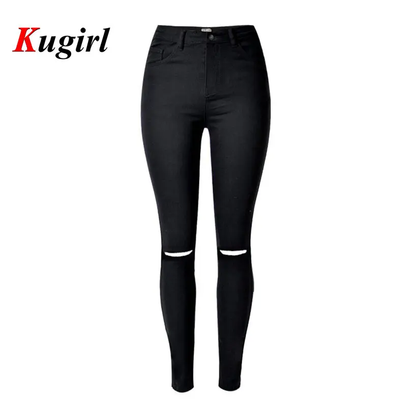 Pantalones rotos de Pantalones y Vaqueros para Mujer en color negro |  FASHIOLA.es