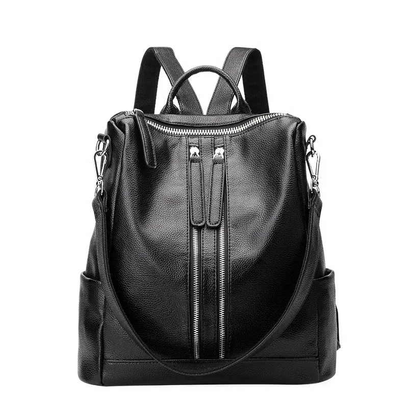 

Vintage Casual Women Backpack Genuine Leather Shoulder Bag Daily Daypack Cowhide Female School Bags Travel Backpacks new C688