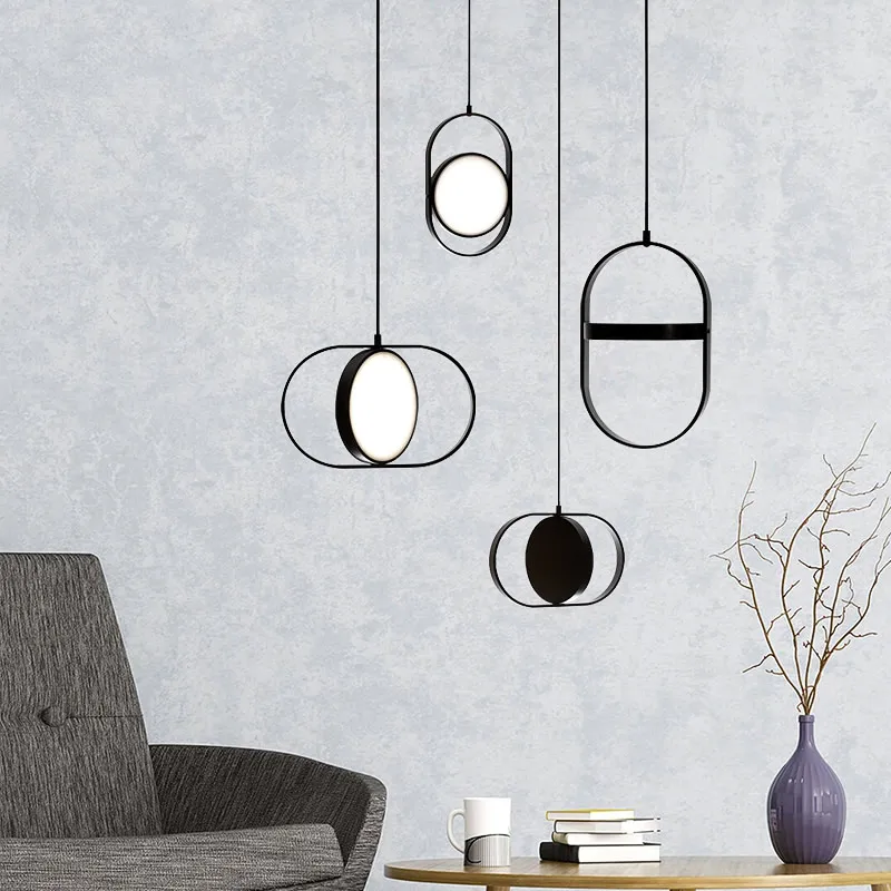 Simple postmodern Designer LED Chandelier fashion living room Kitchen restaurant bedroom bedside Hanging Light Fixtures | Лампы и