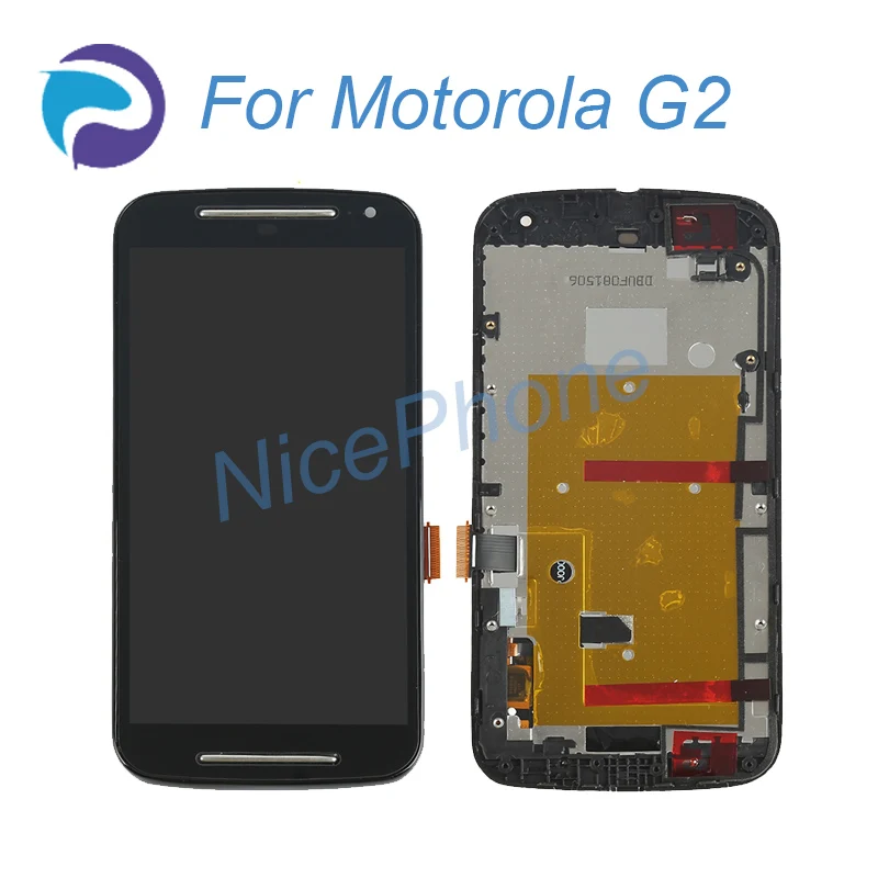Для MOTOROLA G2 ЖК экран Замена с рамкой Дисплей сенсорный дигитайзер для Moto Gen XT1063 XT1064