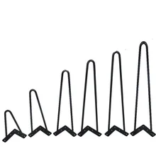4 шт. u-образная металлическая шпилька, настольная ножка стола, кронштейн 4-10 дюймов, полностью Железный мебель, поддержка ног, диван шкаф, стулья, DIY оборудование