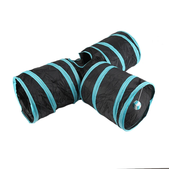 New Arrival Foldable Pet Cat Toys For Cat Tunnel with Ball new Style Pet Kitten Rabbit Funny Play 3 Way Tunnel Toys