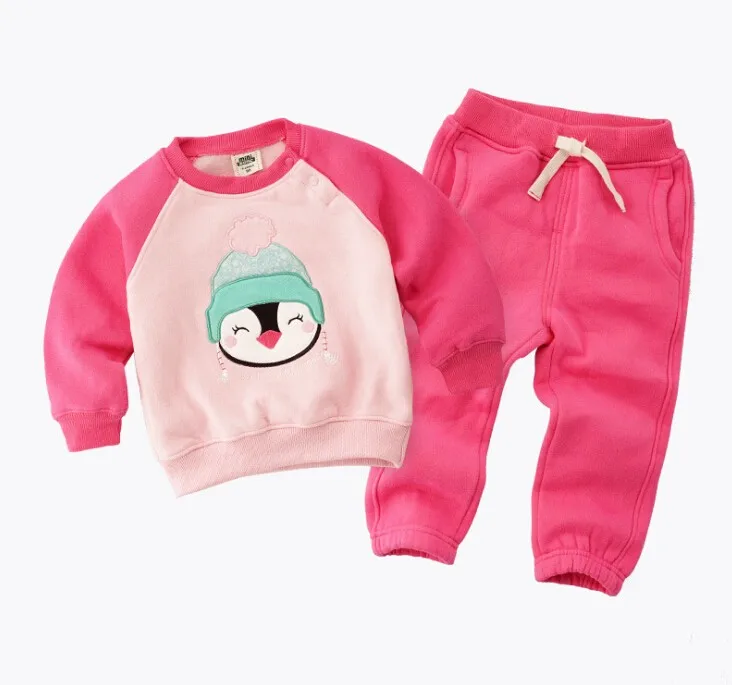 Terno do Bebê Camisa + Calças de Algodão Roupas das Crianças Primavera Inverno Crianças Engrossar Roupas Meninos Meninas Mais Veludo Hoddies t Conjunto 2020 8 t camisa + calças de algodão roupas das crianças conjunto